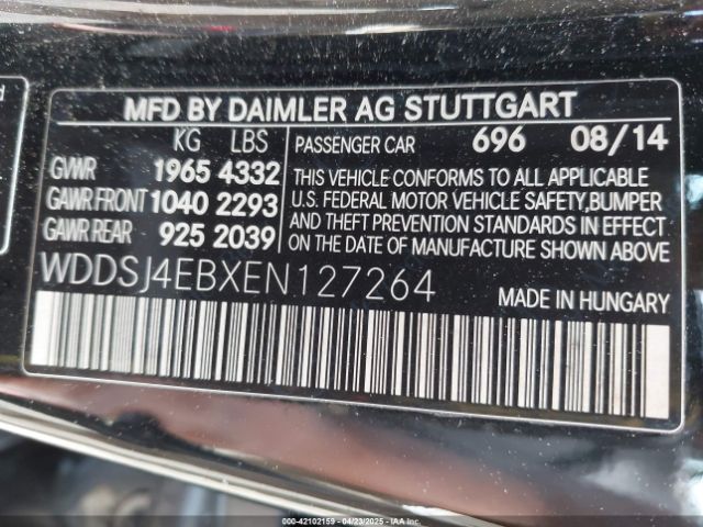 2014 MERCEDES-BENZ CLA 250 WDDSJ4EBXEN127264 Photo 8