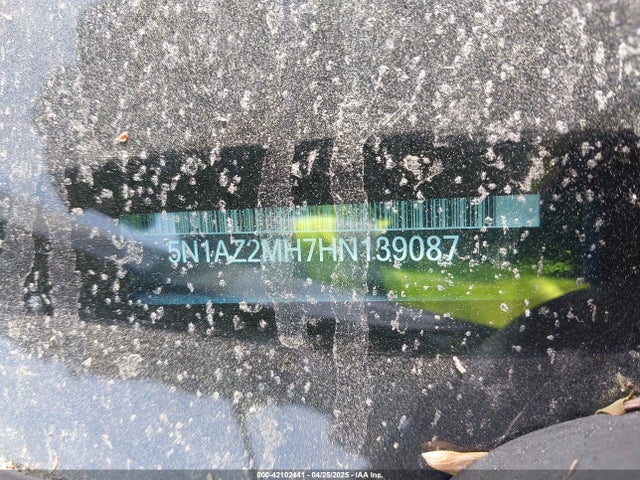 5N1AZ2MH7HN139087 Nissan MURANO SL
