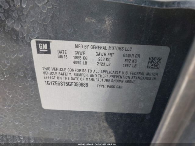 1G1ZE5ST5GF359888 Chevrolet lfv - di: direct injection, vvt, gen1 gmna