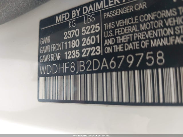 Продаж на аукціоні авто 2013 Mercedes-benz E 350 4matic, vin: WDDHF8JB2DA679758, номер лоту: 42102492