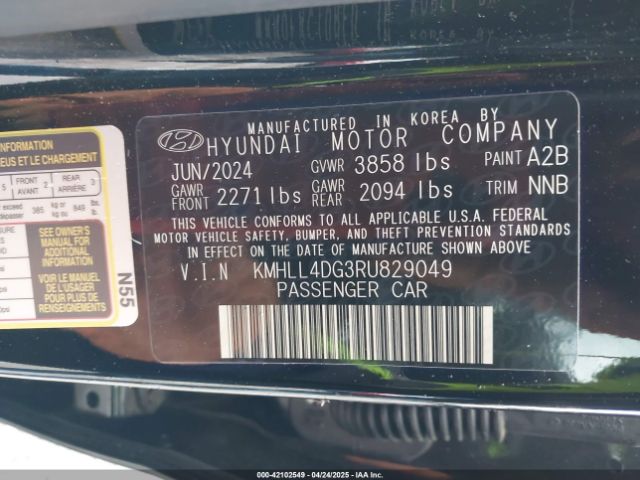 2024 HYUNDAI ELANTRA KMHLL4DG3RU829049 Photo 8