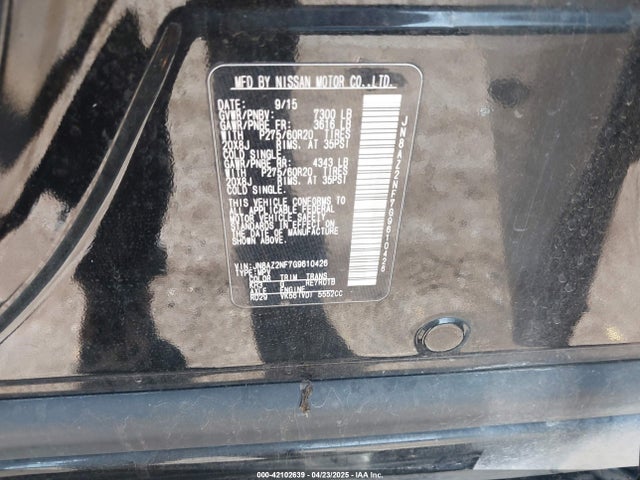 JN8AZ2NF7G9610426 Infiniti QX80