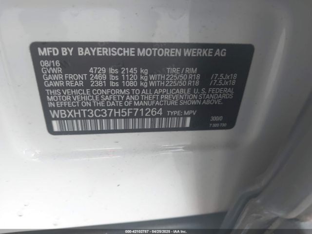 WBXHT3C37H5F71264 BMW X1 Xdrive28i