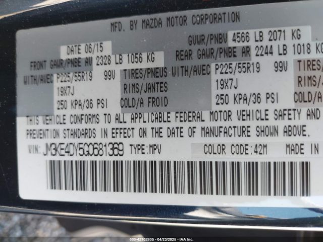JM3KE4DY5G0681369 Mazda Cx-5 Grand Touring