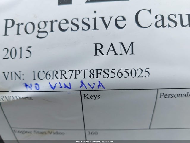 1C6RR7PT8FS565025 RAM 1500