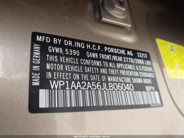 2018 PORSCHE MACAN WP1AA2A56JLB06040 Photo 8