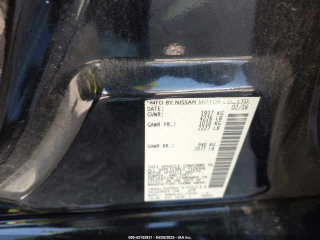 1N4AL3AP6GC170211 Nissan Altima 2.5 Sr