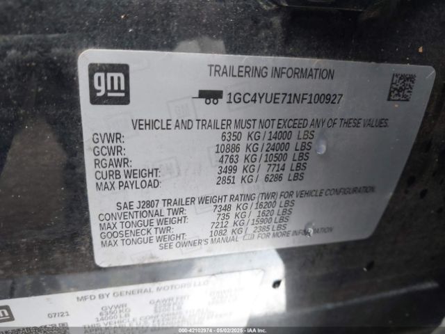 2022 CHEVROLET SILVERADO 3500HD 1GC4YUE71NF100927 Photo 8