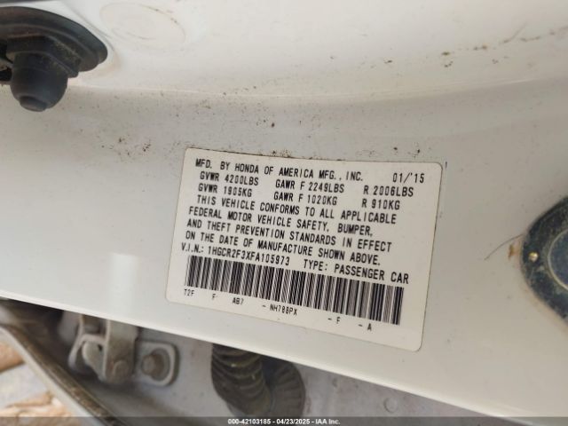 1HGCR2F3XFA105973 Honda ACCORD LX