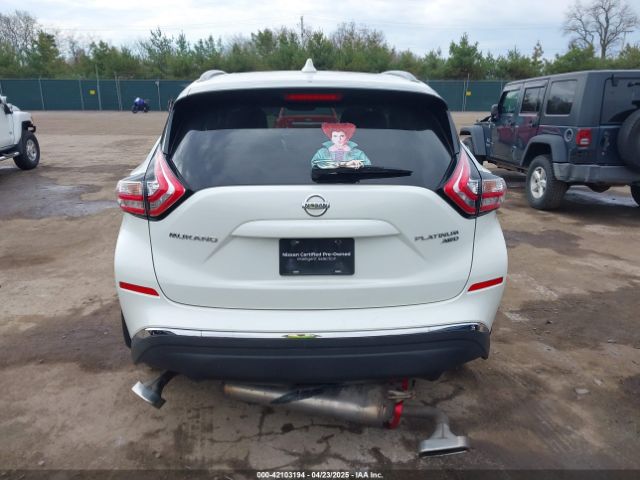 5N1AZ2MH0HN186316 Nissan Murano Platinum