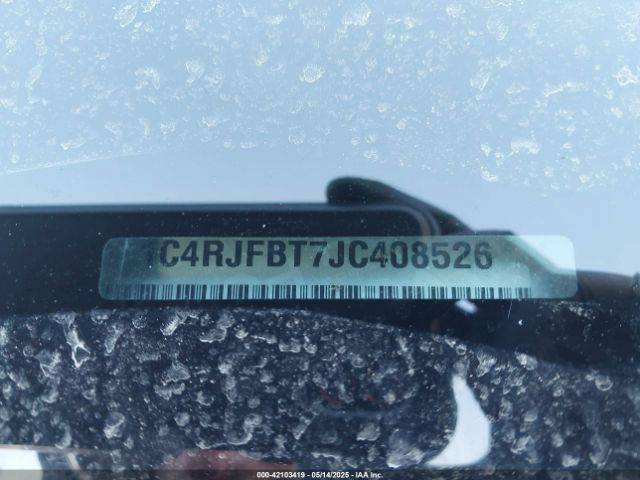 1C4RJFBT7JC408526 Jeep Grand Cherokee Limited 4x4