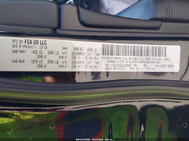 2020 JEEP GRAND CHEROKEE 1C4RJFAG8LC234005 Photo 8