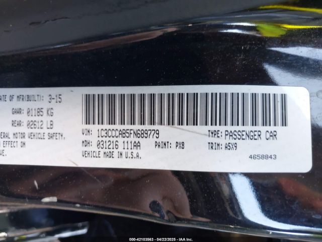 2015 CHRYSLER 200 1C3CCCAB5FN689779 Photo 8