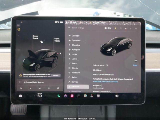 5YJ3E1EA1PF546324 Tesla MODEL 3