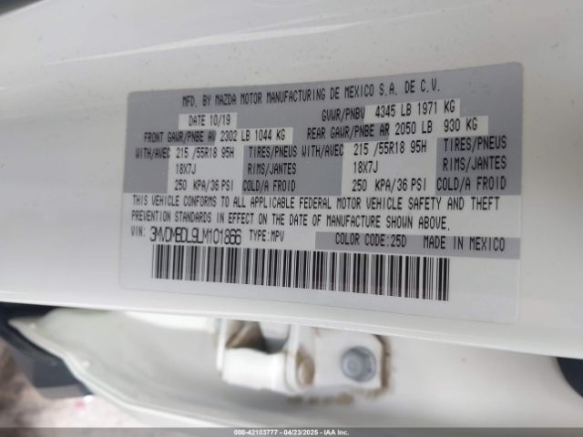 3MVDMBDL9LM101866 Mazda Cx-30 Preferred Package