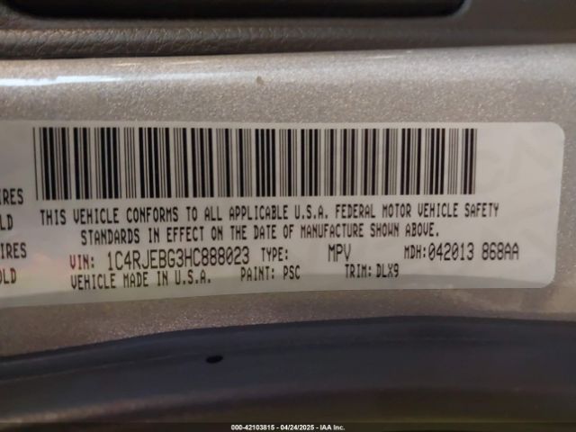 1C4RJEBG3HC888023 Jeep Grand Cherokee Limited 4x2