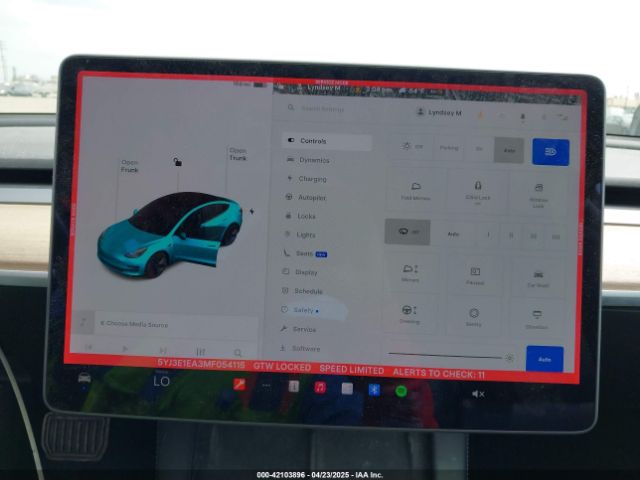 5YJ3E1EA3MF054115 Tesla Model 3 Standard Range Plus Rear-wheel Drive
