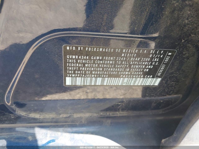 3VWPP7AJ6EM611064 Volkswagen Jetta Sportwagen 2.5l Se