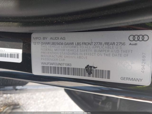 2018 AUDI A6 WAUF3AFC0JN071063 Photo 8