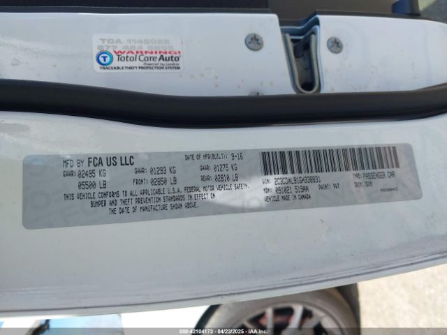 2C3CDXL91GH338831 Dodge Charger Srt Hellcat