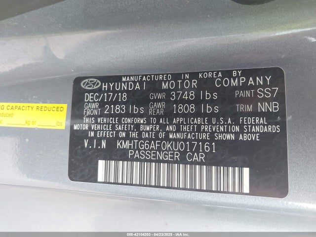 KMHTG6AF0KU017161 Hyundai Veloster 2.0