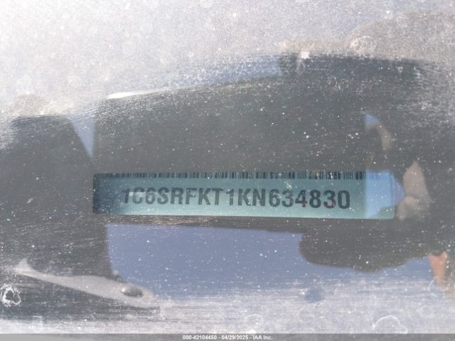1C6SRFKT1KN634830 RAM 1500 Longhorn  4x4 5'7 Box