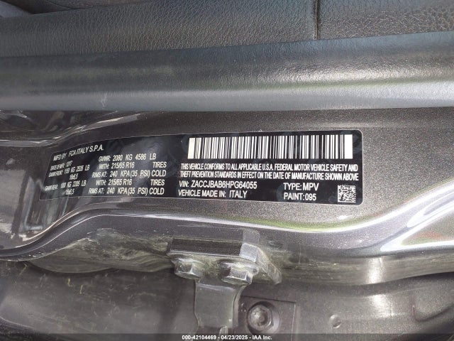ZACCJBAB6HPG64055 Jeep Renegade Sport 4x4