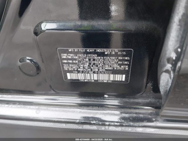 JF2GPAMC7F8243031 Subaru Xv Crosstrek 2.0i Limited