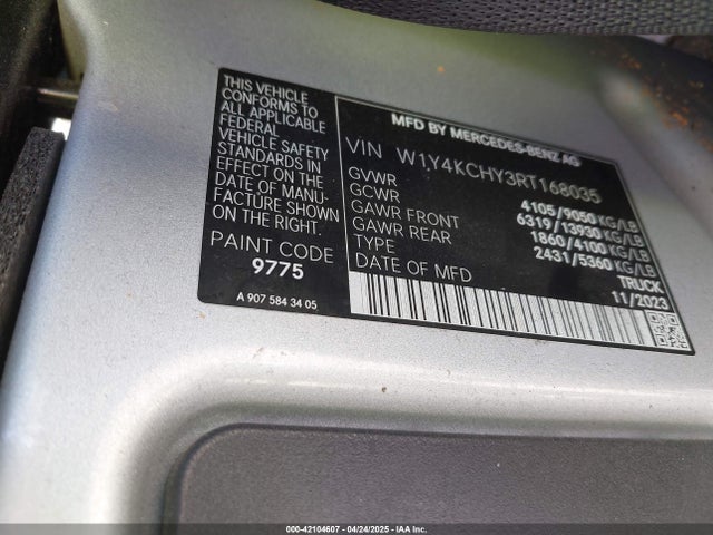 W1Y4KCHY3RT168035 Mercedes-Benz om654