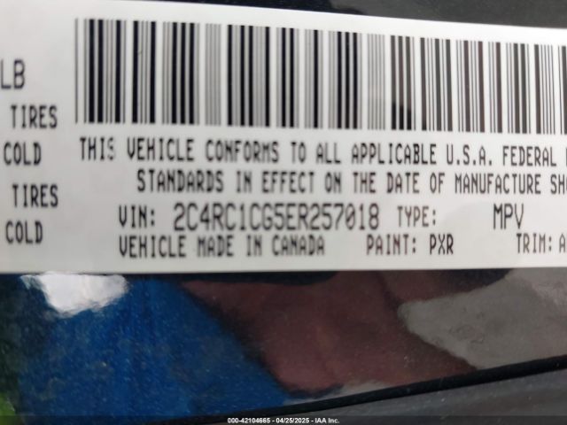 2C4RC1CG5ER257018 Chrysler Town & Country Touring-l