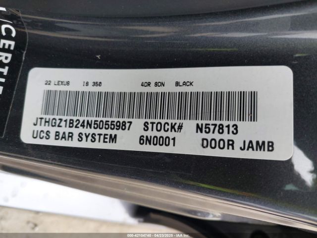 JTHGZ1B24N5055987 Lexus Is 350 F Sport