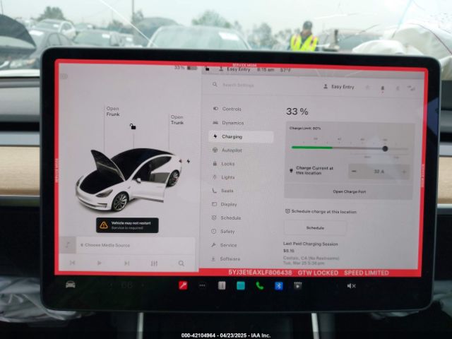 5YJ3E1EAXLF806438 Tesla Model 3 Standard Range Plus Rear-wheel Drive/standard Range Rear-wheel Drive