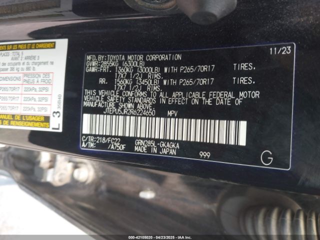2024 TOYOTA 4RUNNER JTEPU5JR2R6224650 Photo 8