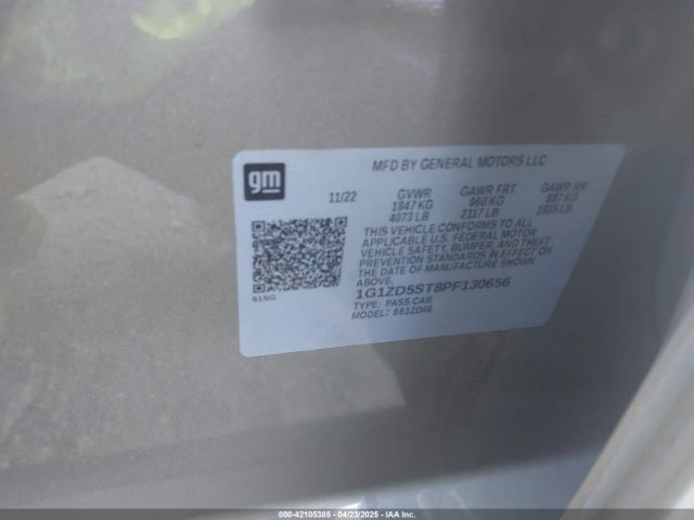 1G1ZD5ST8PF130656 Chevrolet lfv