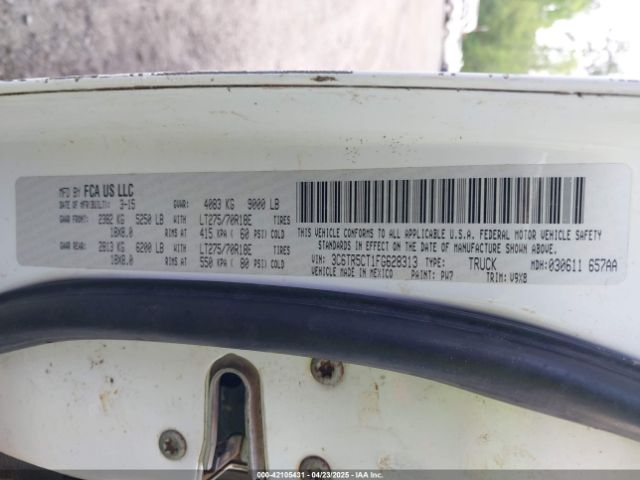 3C6TR5CT1FG628313 RAM 2500 Tradesman