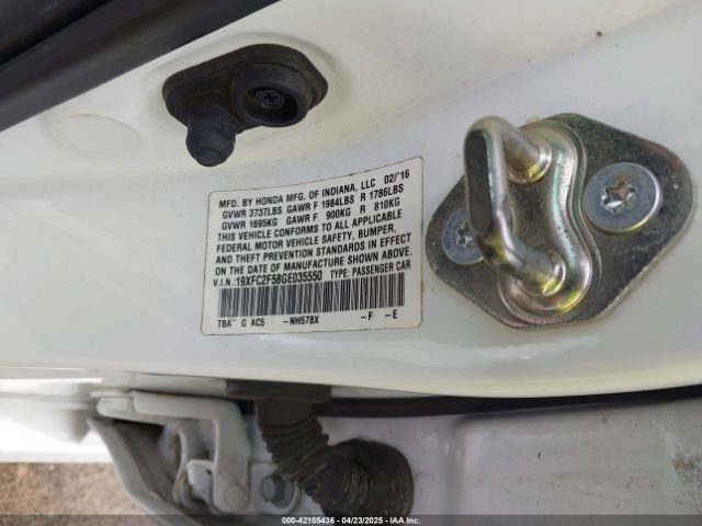19XFC2F58GE035550 Honda Civic Lx