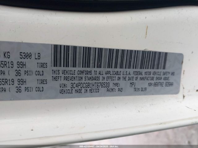 2017 DODGE JOURNEY 3C4PDCGB1HT676533 Photo 8