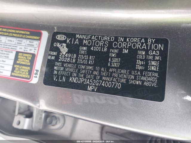 KNDJP3A52G7400770 KIA SOUL +