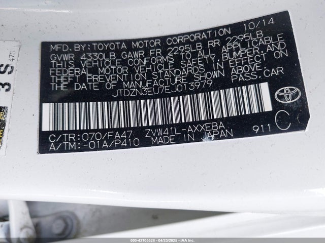 Toyota Prius V Two 2014 JTDZN3EU7EJ013979 Image 9