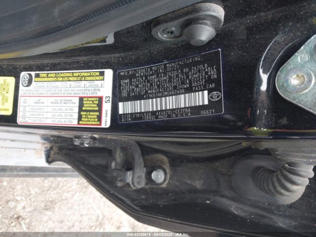 4T1K61AK3MU467498 Toyota CAMRY XSE