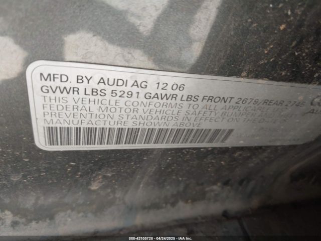 2007 AUDI A6 WAUEH74F47N098613 Photo 8