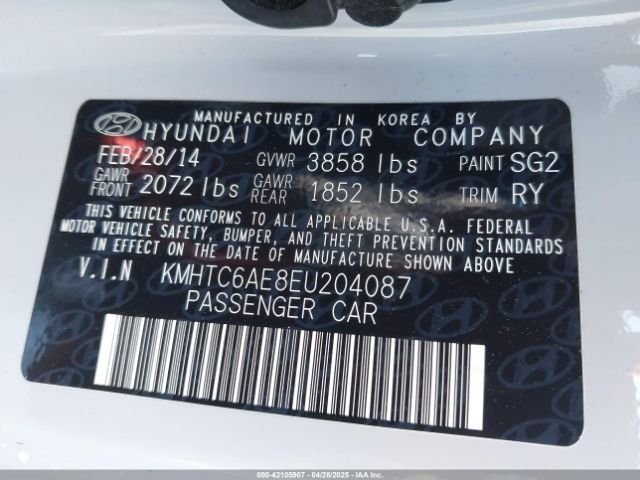 KMHTC6AE8EU204087 Hyundai Veloster Turbo R-spec