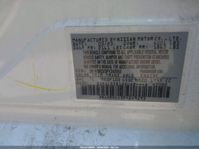2023 NISSAN SENTRA 3N1AB8CV3PY249593 Photo 8