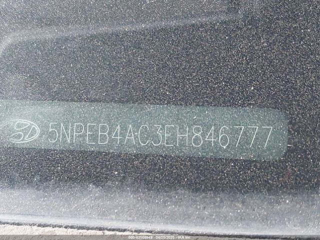 5NPEB4AC3EH846777 Hyundai SONATA GLS