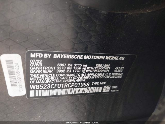 2024 BMW IX WB523CF01RCP01968 Photo 8