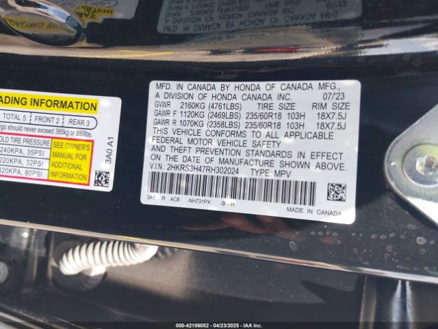 2024 HONDA CR-V 2HKRS3H47RH302024 Photo 8