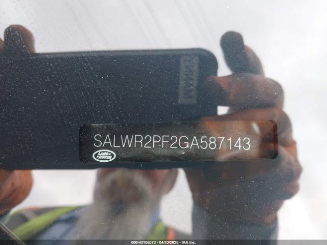 SALWR2PF2GA587143 Land Rover Range Rover Sport 3.0l V6 Supercharged Hse