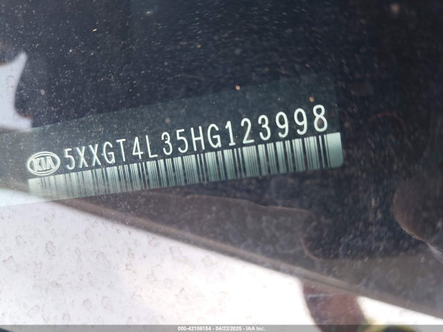 5XXGT4L35HG123998 KIA Optima Lx