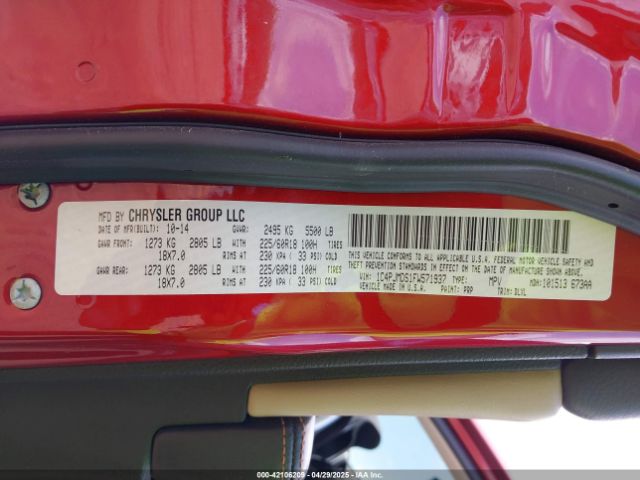 1C4PJMDS1FW571937 Jeep Cherokee Limited