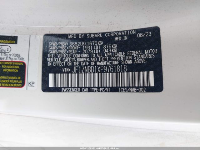 2023 TOYOTA GR86 JF1ZNBB1XP9761818 Photo 8